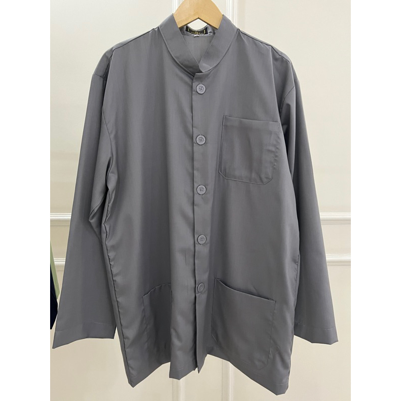 BAJU KOKO SULTAN PUTIH BAJU KOKO PRIA bahan toyobo premium baju koko habib baju koko lengan panjang 