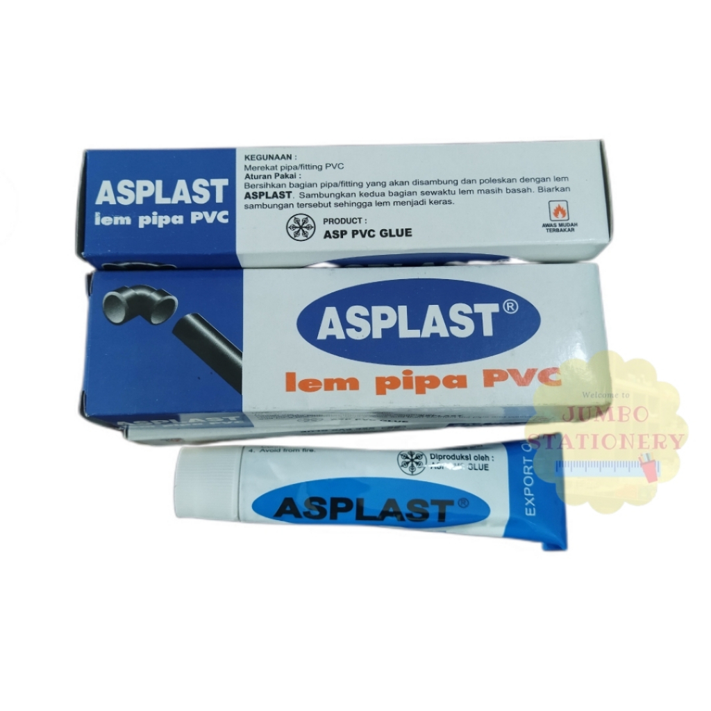 Asplast Lem PVC Kaleng / Lem Pipa / Lem Paralon 45 gram