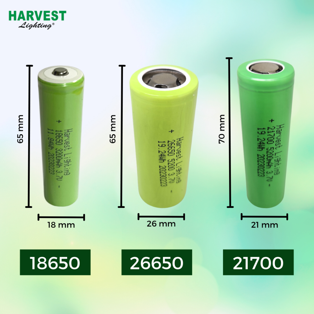 Battery 26650 Harvest Lighting Authentic 5200mAh Baterai Original