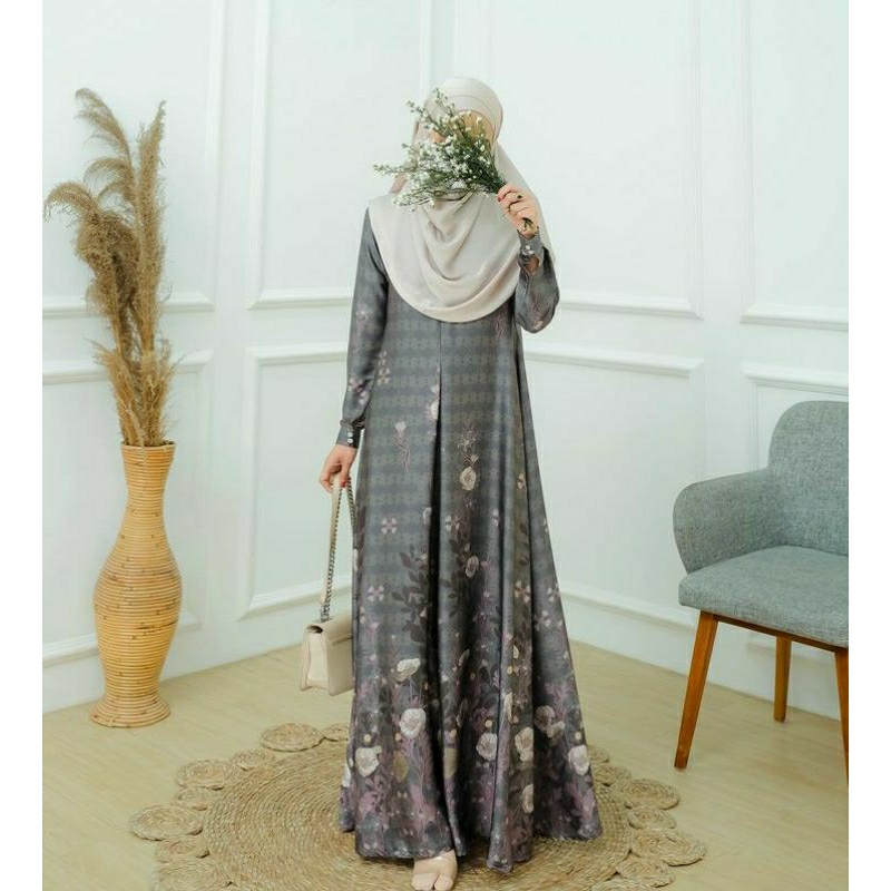 ARSYILA DRESS DOVE GREY EVOLVERE x ELMIZA