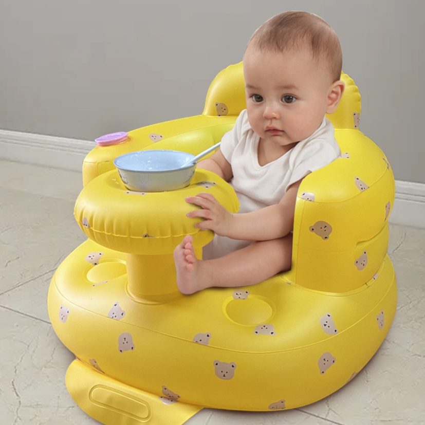 Kursi Sofa Tiup Tempat Belajar Duduk Bayi Baby Infant Seat Model Bebek Kursi Sofa Tempat Belajar Duduk Bayi Baby Infant Seat Model Polos