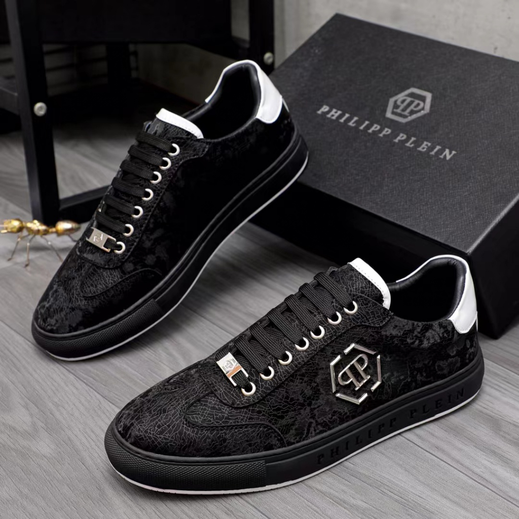 sepatu pria philipp plein sneaker cowok mirror men shoes run away top pp branded
