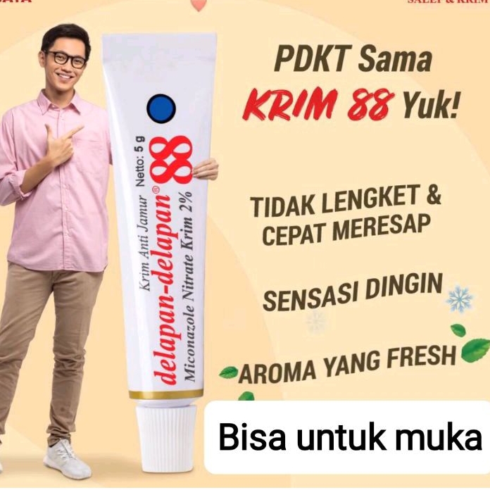 KRIM 88 5 gr Krim dingin panu kadas kurap bisa buat muka by Salep 88