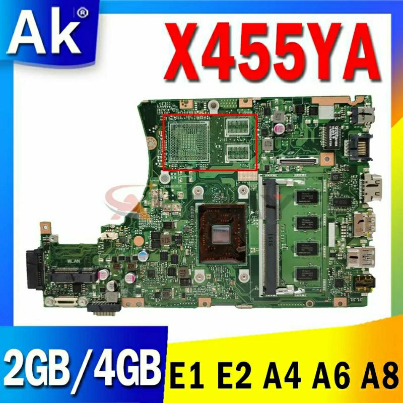 Motherboard mainboard mobo Asus X455 X455YA X454Y  X454W A454Y K454Y AMD A8 Ram ONBOARD 4Gb