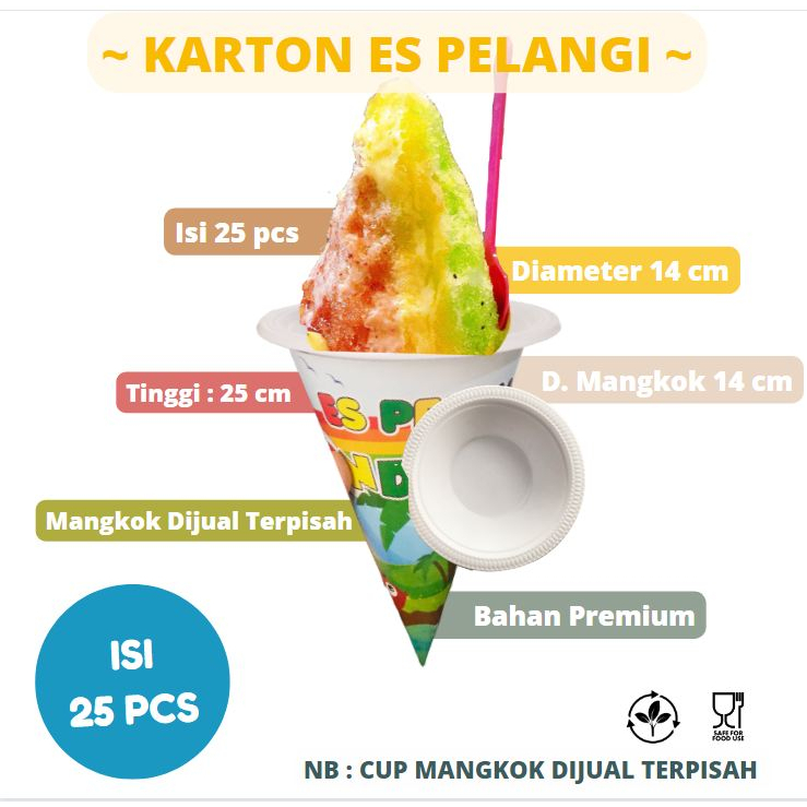 kerucut buat es pelangi   es srut  cup es salju pelangi cup es serut kerucut