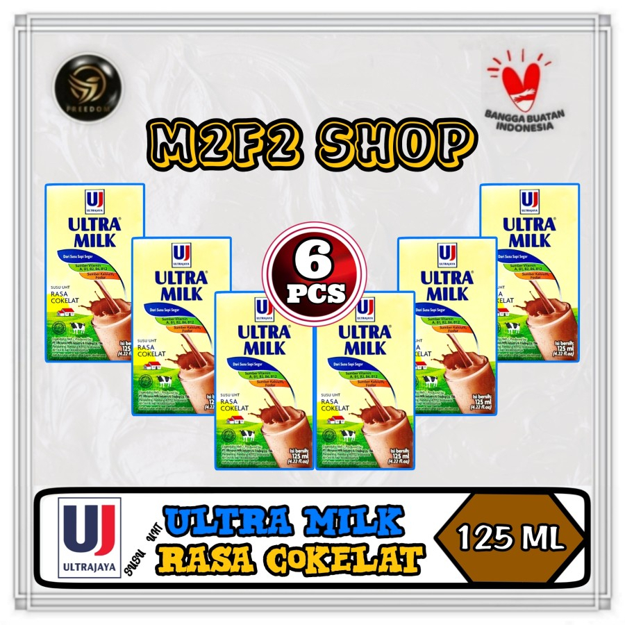 

Susu Ultra Milk Mini Kotak UHT Rasa Cokelat | Chocolate - 125 ml (Kemasan 6 Pcs)