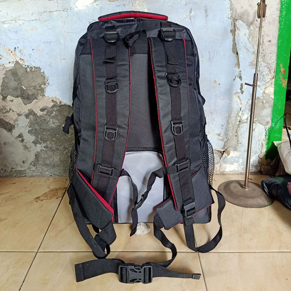 Ransel Jumbo Tas Ransel Pakaian Pria Wanita Tas Mudik 60L Original Duerpack AO2 BLACK