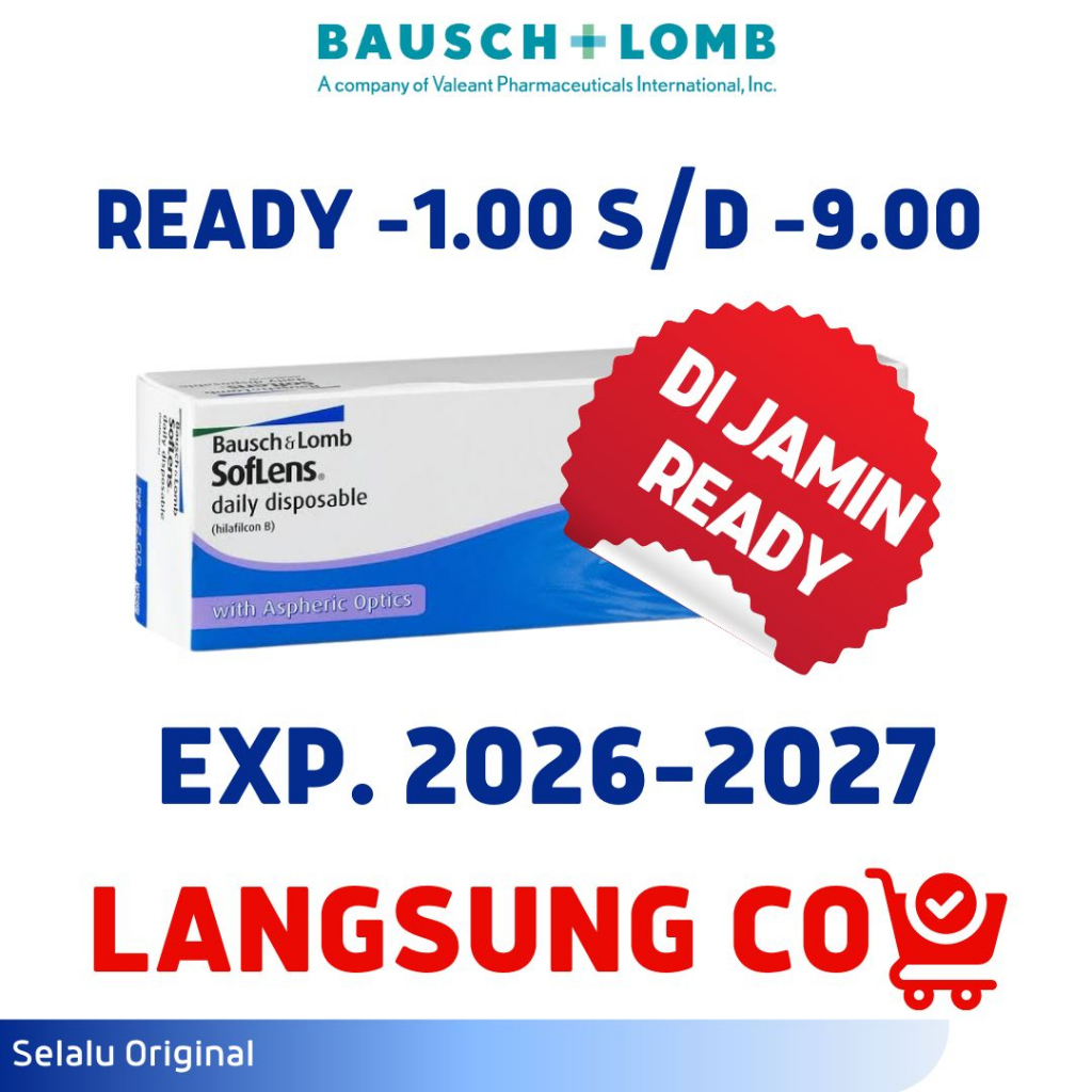 SOFTLENS BENING HARIAN BAUSCH AND LOMB COMFORT SOFTLENS DAILY BOX BESAR