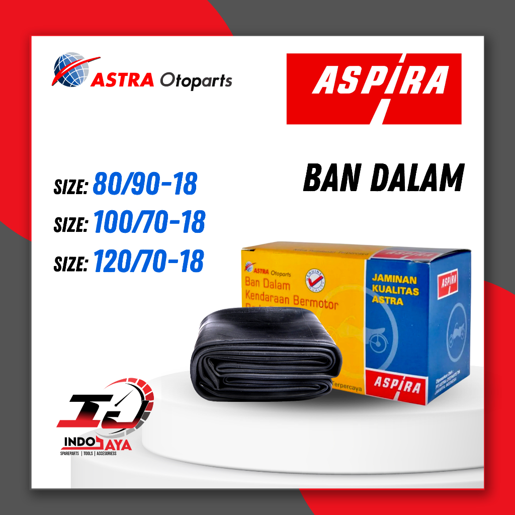 [BAYAR DI TEMPAT] BAN DALAM ASPIRA RING 18 / ASPIRA BAN DALAM MOTOR  80/90 - 100/70 - 120/70 (ORIGIN