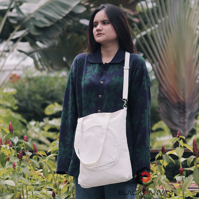 Tas Selempang + Tote Bag HITAKA.id Canvas Premium 100% Cotton