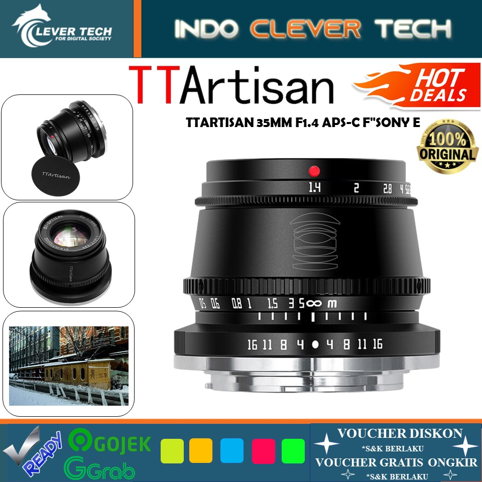 Lensa TTArtisan 35mm F1.4 APS-C for Sony E Mount