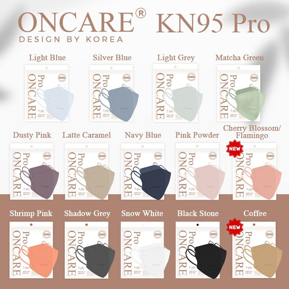 HWLB MASKER ONCARE KN95 Pro 5 PLY isi 10 WARNA