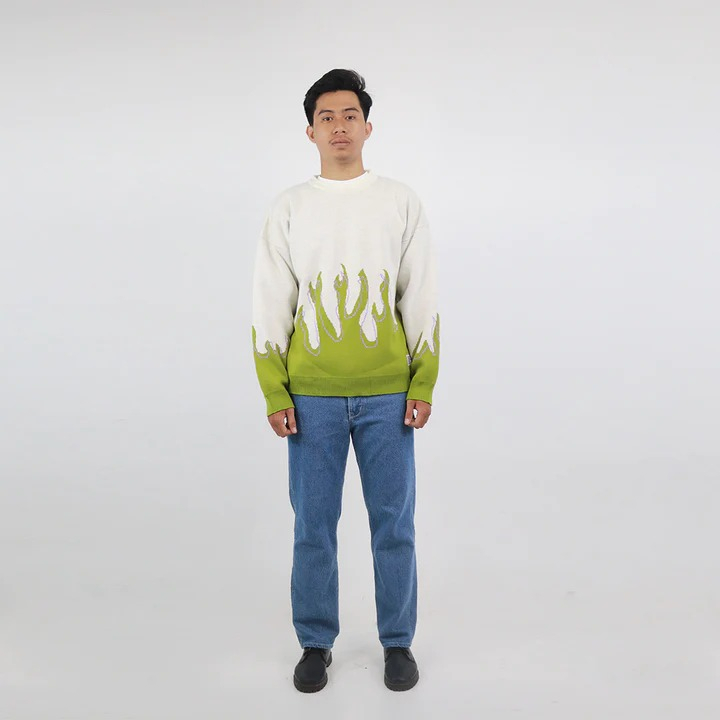 Cosmic Knit Sweater FLAME LINE