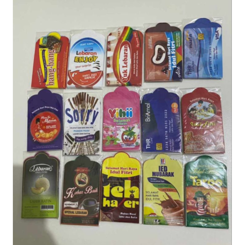 

[AMPLOP JADI]AMPLOP LEBARAN SNACK/ AMPLOP LEBARAN MURAH/AMPLOP LEBARAN KEKINIAN
