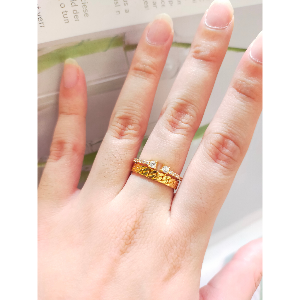 Cincin Tumpuk Coco Listring Csw cincin fashion cincin emas asli kadar 375