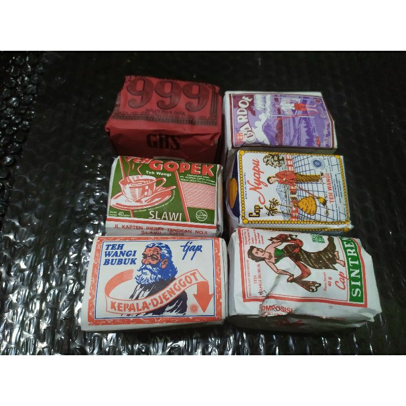 

teh racik solo khas wedangan isi 6(999 sintren nyapu gardoe gopek kepala djenggot)/kombinasi 6 teh tubruk wedangan viral khas solo/paket 6 teh racik oleh oleh solo