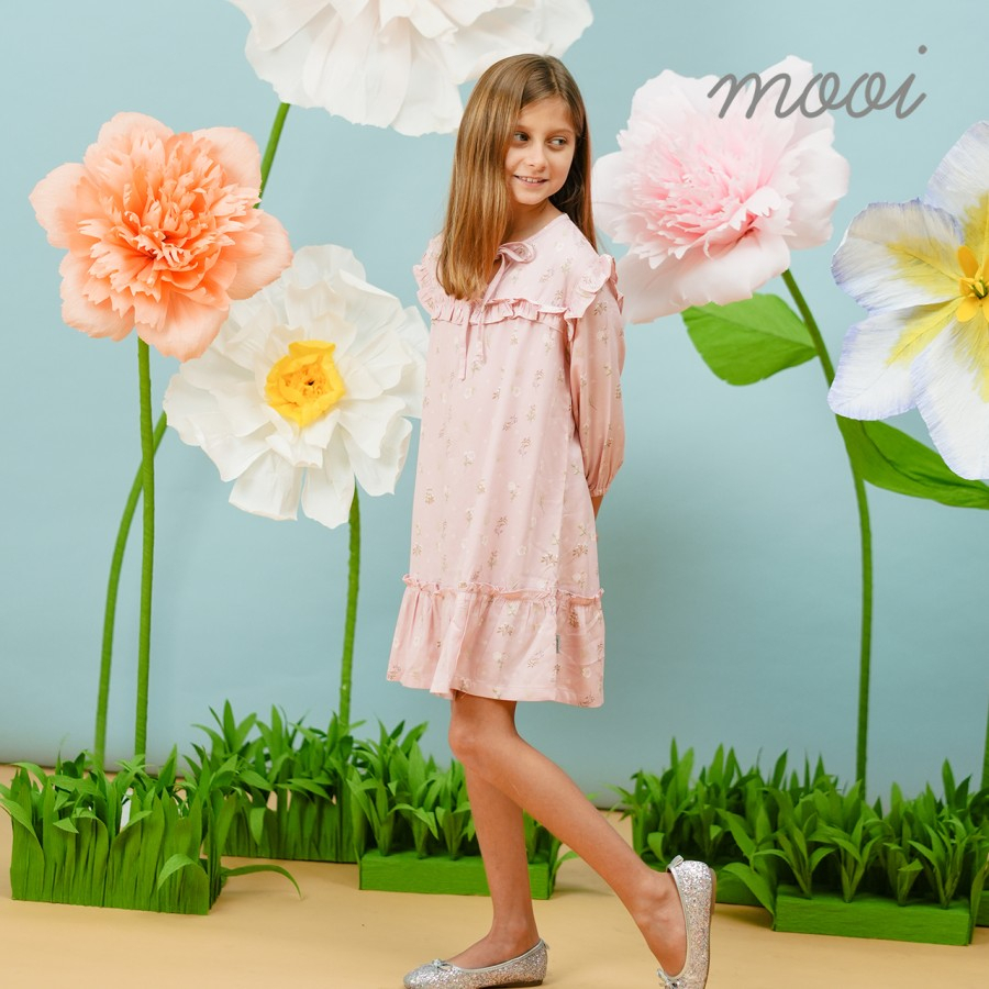 Mooi NAYYA RUFFLE DRESS Anak Perempuan / Dress Anak Perempuan Raya Collection