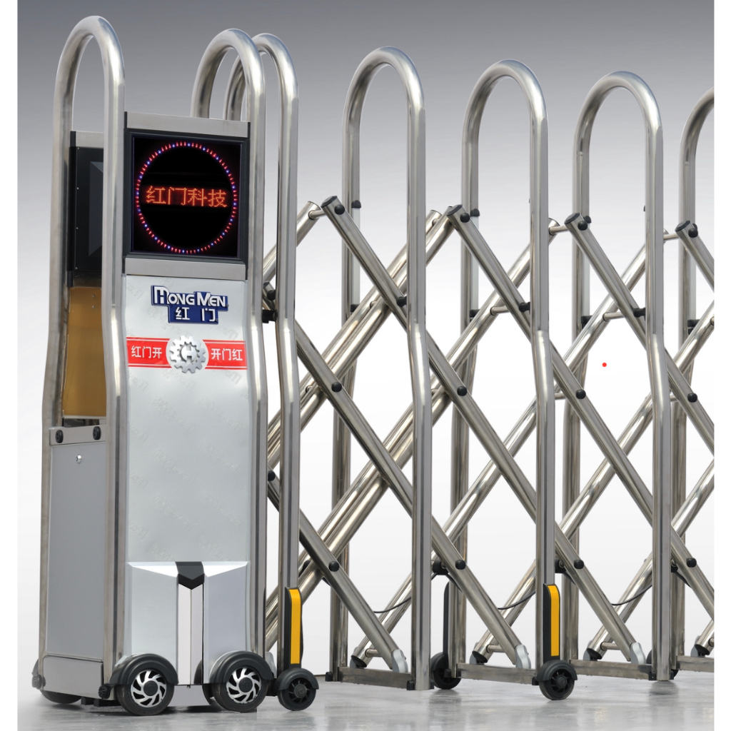 Pagar Otomatis Automatic Retractable Gate Alumunium Folding Gate / Pagar Lipat Otomatis