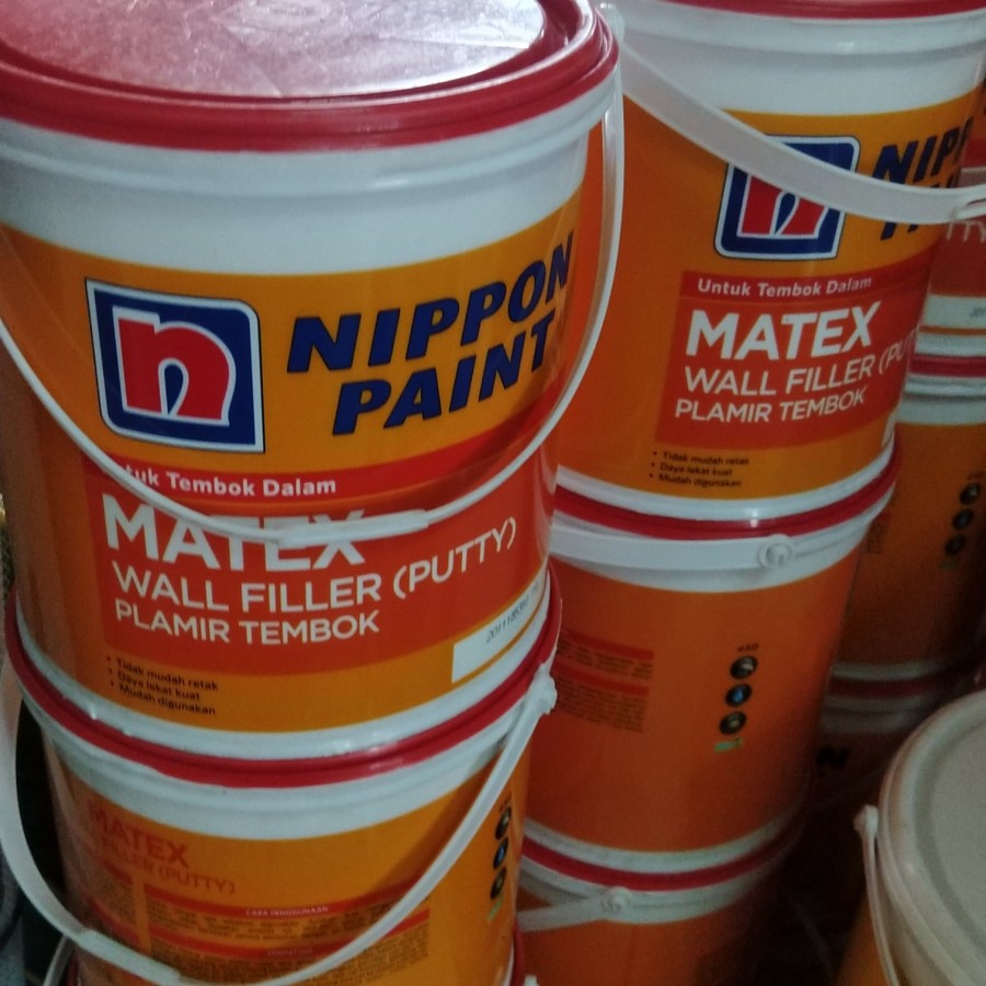 PLAMIR MATEX (Untuk Tembok Luar&amp;Dalam) WALL FILLER PUTTY PAIL - 20 KG