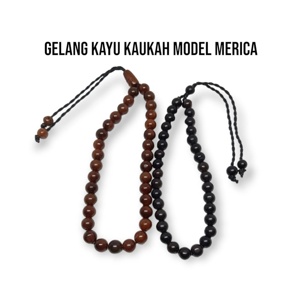 Gelang Kaokkah Santri Kayu Asli Kokka Kaokah Kokah Bulat Model Merica