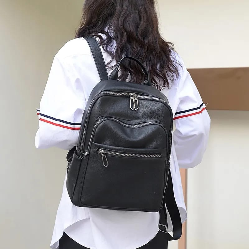 Tas Ransel Terbaru 2023 Tas bacpack Cewek Kuliah Tas Wanita Kakir Perjalanan Sederhana 2023 Ransel Wanita Tas Kulit Pu Terbaru Perempuan Tas Sekolah Baru 2023