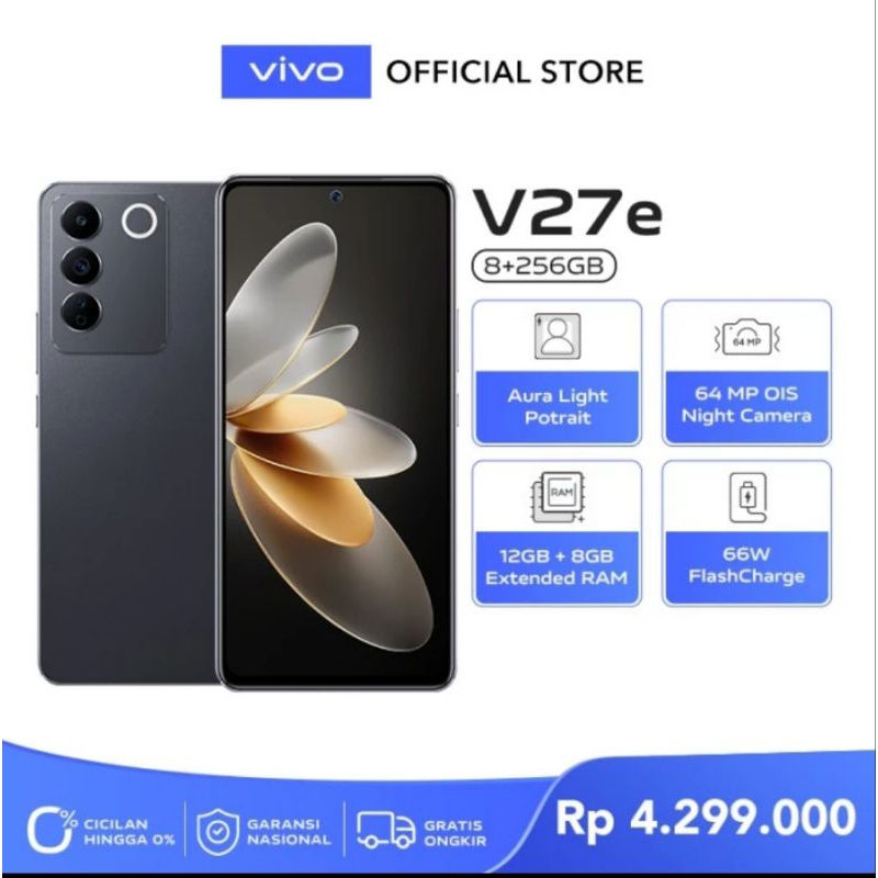 SALE TERBATAS VIVO V27E (UNIT BARU) EX DISPLAY RAM 8/256GB KAMERA 64MP FAST CHARGING 66W 4600MAH