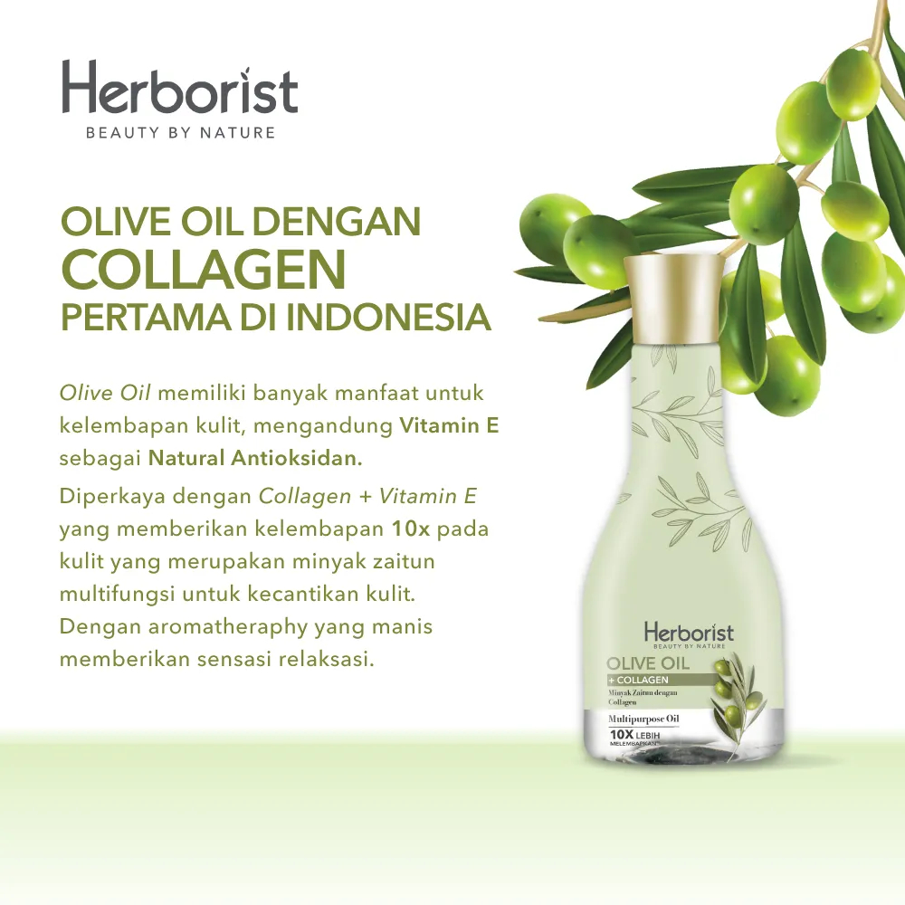 Herborist Minyak Zaitun / Olive Oil + Collagen 75ml / 150ml