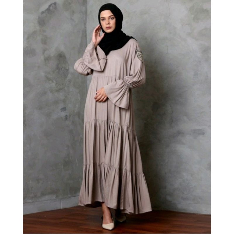 ruffle dress mmj vivi zubedi sand Sale