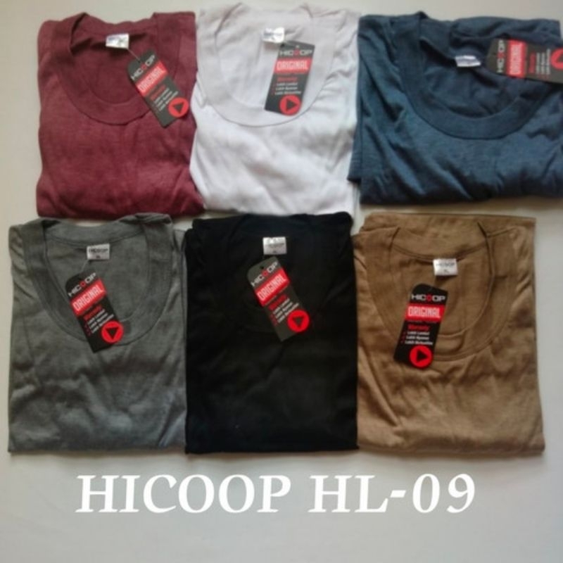 Kaos HICOOP HL-09 Katun Polos Ready COD