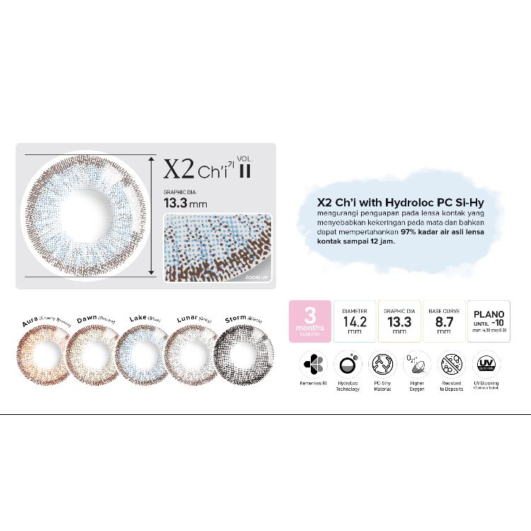 SOFTLENS X2 CHI VOL 2 BY EXOTICON MINUS (-0.50 s/d -2.75)