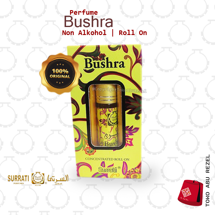 SURRATI BUSHRA ROLL ON 6ML | Parfum Surrati | Non Alkohol |  Surrati Perfumes| Original Product | Surrati Factory Holly Makkah KSA