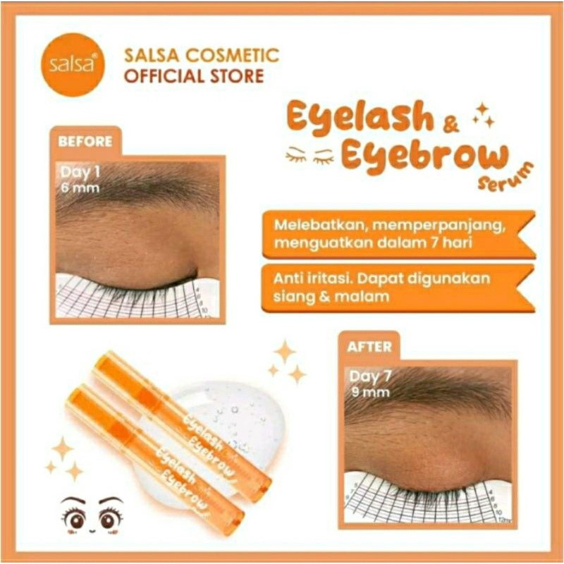 SALSA EYELASH &amp; EYEBROW SERUM / Serum Bulu Mata Pelentik Dan Penebal Bulu Mata 5ml