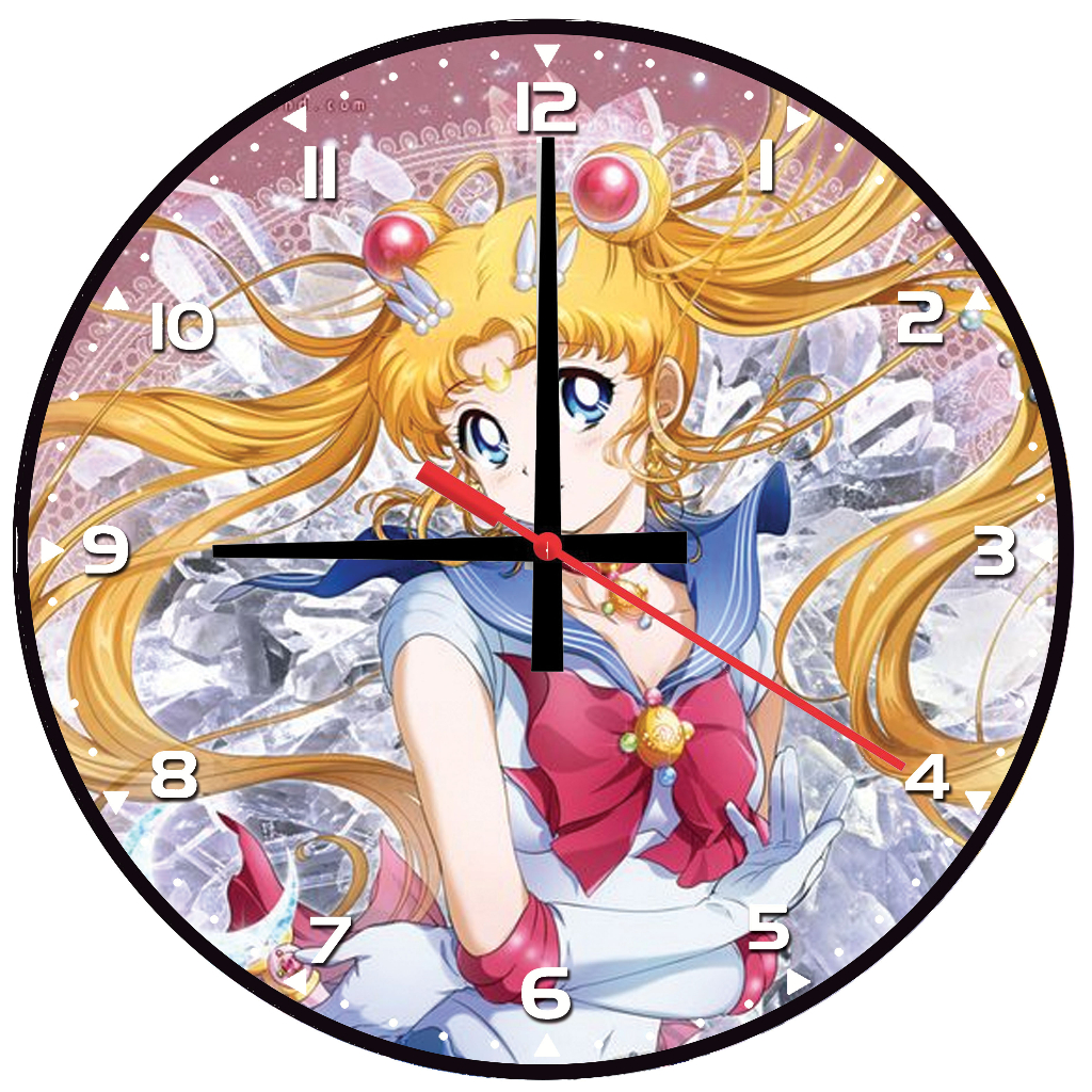 JAM DINDING SAILORMOON /JAM DINDING UNIK /JAM DINDING KAYU