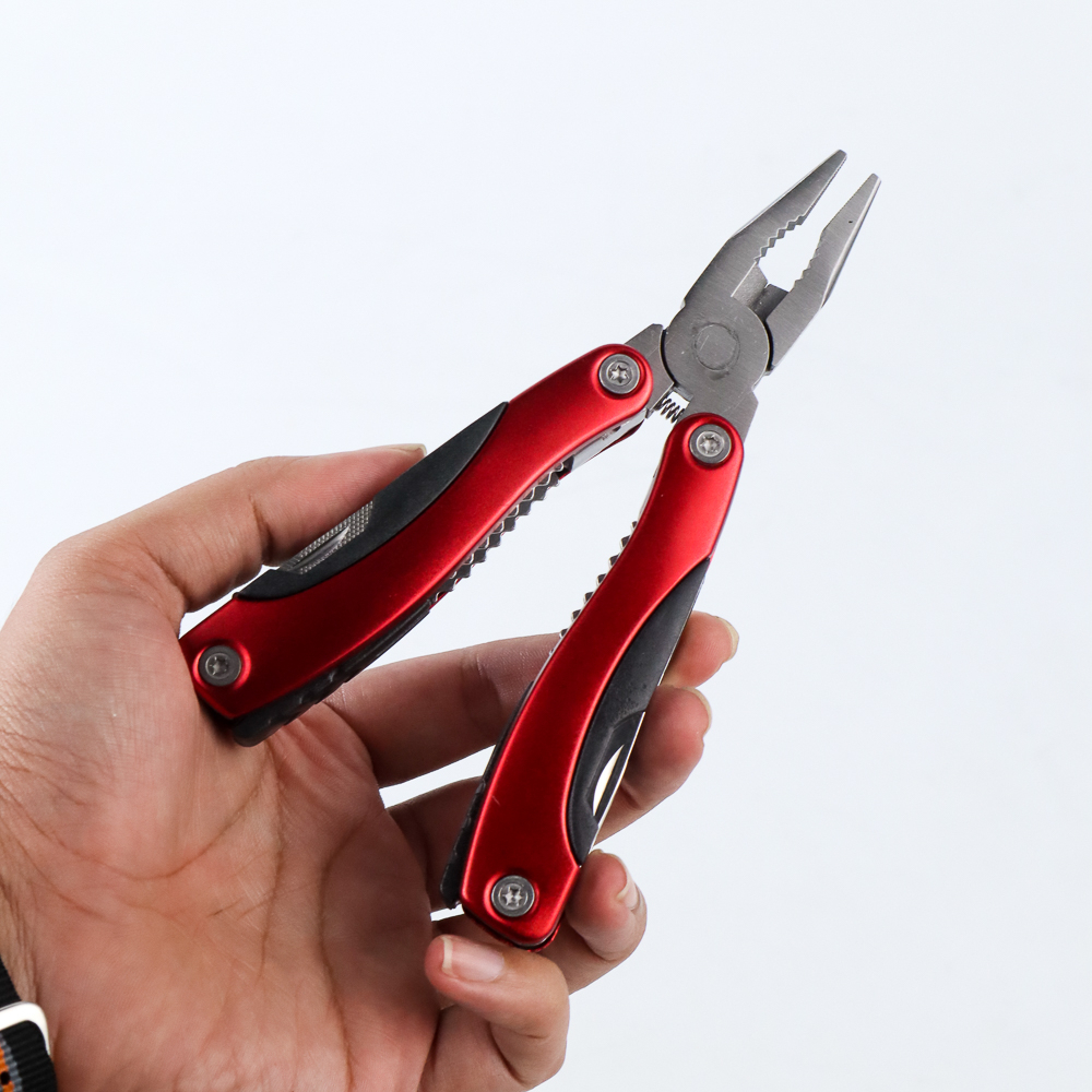 Tang EDC Multifungsi Stainless Steel - MPA13 - Red/Black