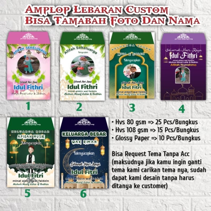 

Angpau Lebarannya Custom bisa Tambah Foto/Amplop Lebaran Custom Bisa Tambah Foto