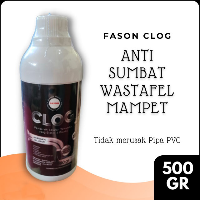 Fason Clog Anti Sumbat/Anti Mampet Wastafel/Saluran Air Super Ampuh