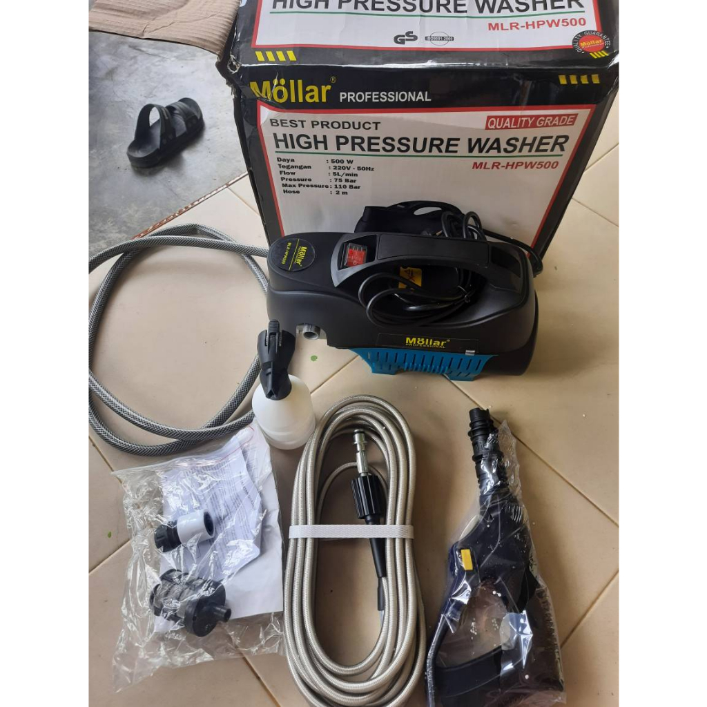 Jet Cleaner MOLLAR HPW 500 Jet Cleaner Mesin Cuci Mobil Jet Cleaner AC Steam Cuci Motor Mobil