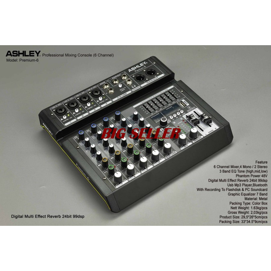 MIXER ASHLEY PREMIUM-6 MIXER 6  PREMIUM6 ORIGINAL