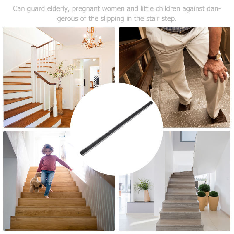 Lis Tangga Pengaman Anti Slip Type L 5cm Step Nosing + Perekat 3M