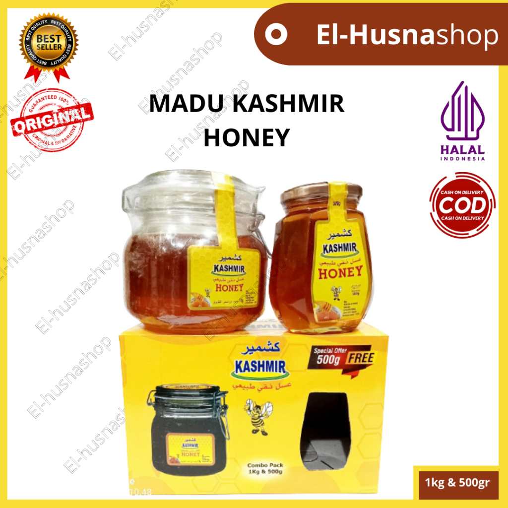 

Madu Kashmir 1 kg Bonus 500gram Natural Honey Combo Pack Original