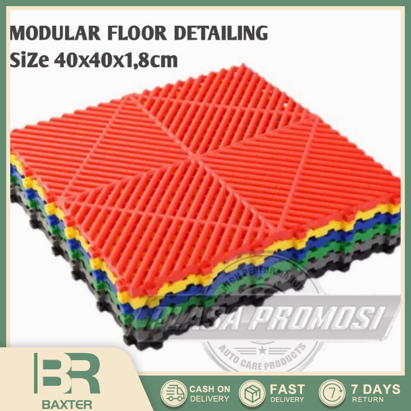 Car wash floor mat Detailing High Quality / Modular Floor Detailing Workshop
