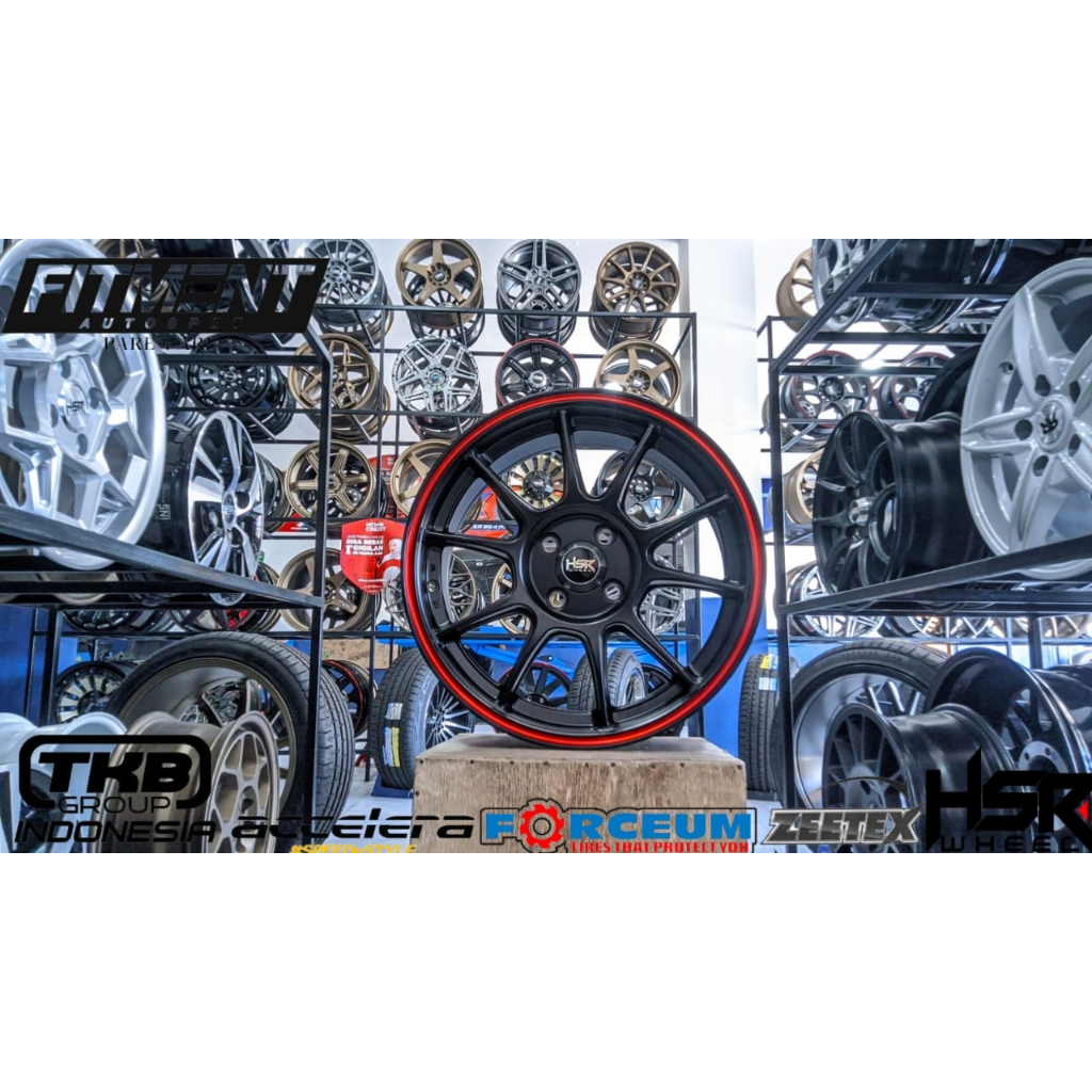 velg mobil racing hsr wheel ring 16 cocok buat jazz agya brio calya dll