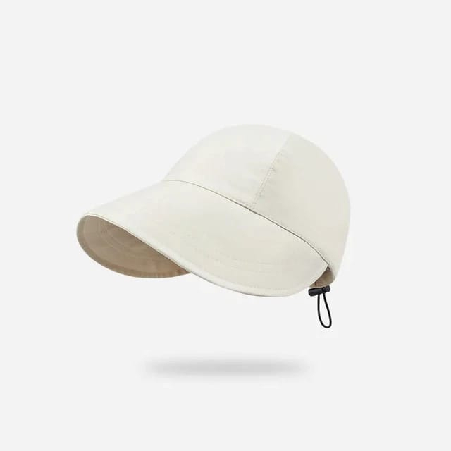 Topi Pantai Wanita Dewasa Korea Visor Kebun Cap Cewek Polos Lebar Perempuan Jepang Musim Panas 43a