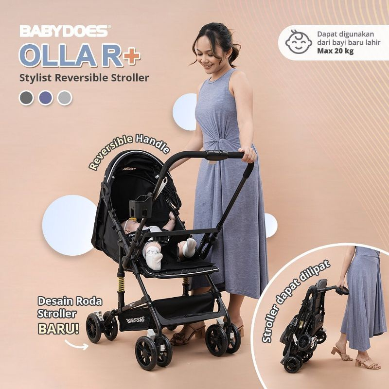 Stroller Kereta Dorong Bayi Babydoes Olla R+ Baby Does Olla R plus