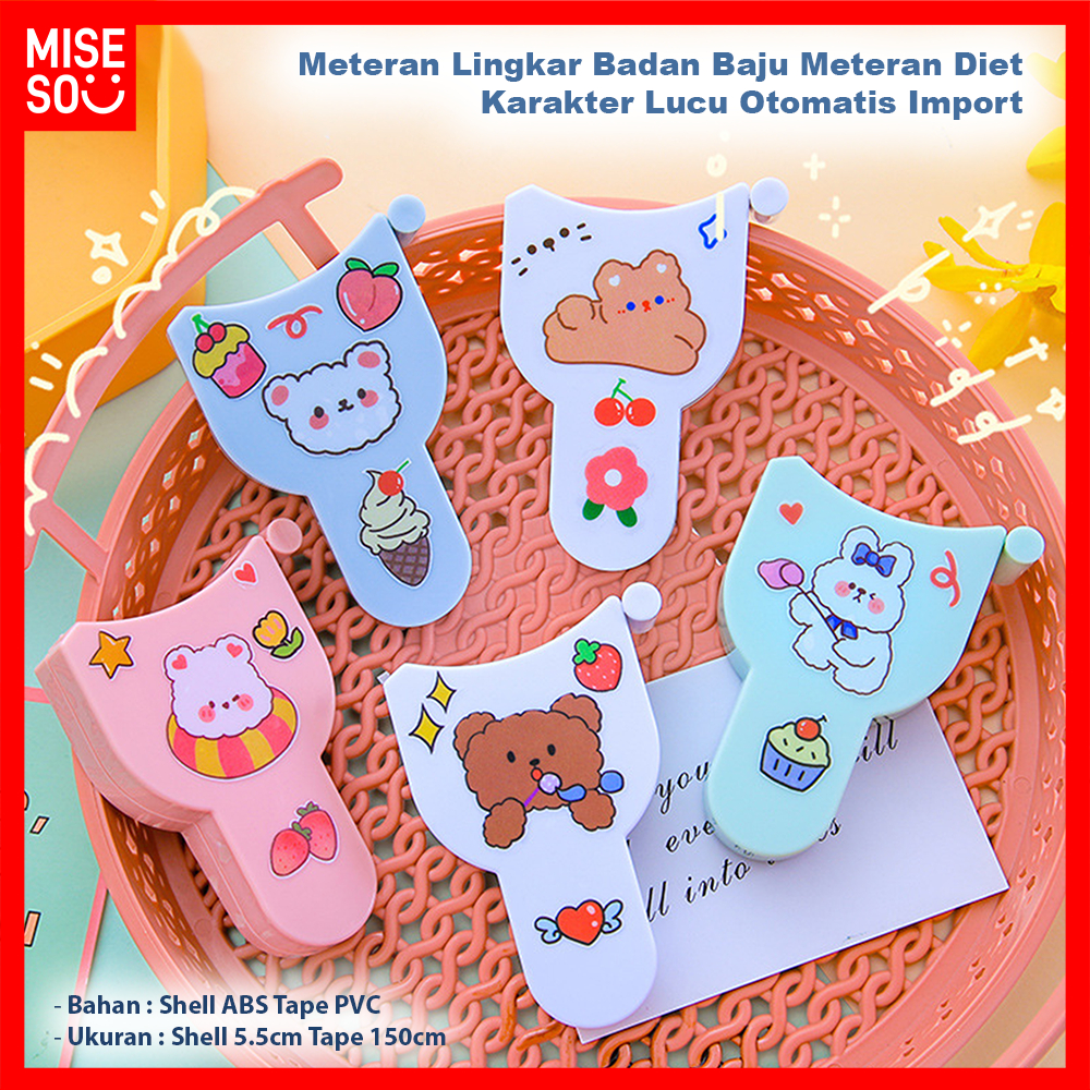 Meteran Diet Meteran Lingkar Badan Baju Karakter Lucu Otomatis Import ℳ𝓘𝓢𝓔𝓢𝓞 977