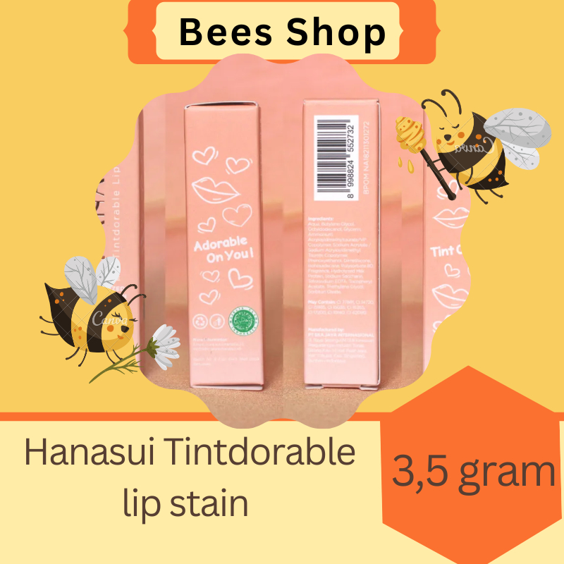 hanasui tintdorable lip stain / hanasui lip tint / lip tint hanasui 3,5 gram
