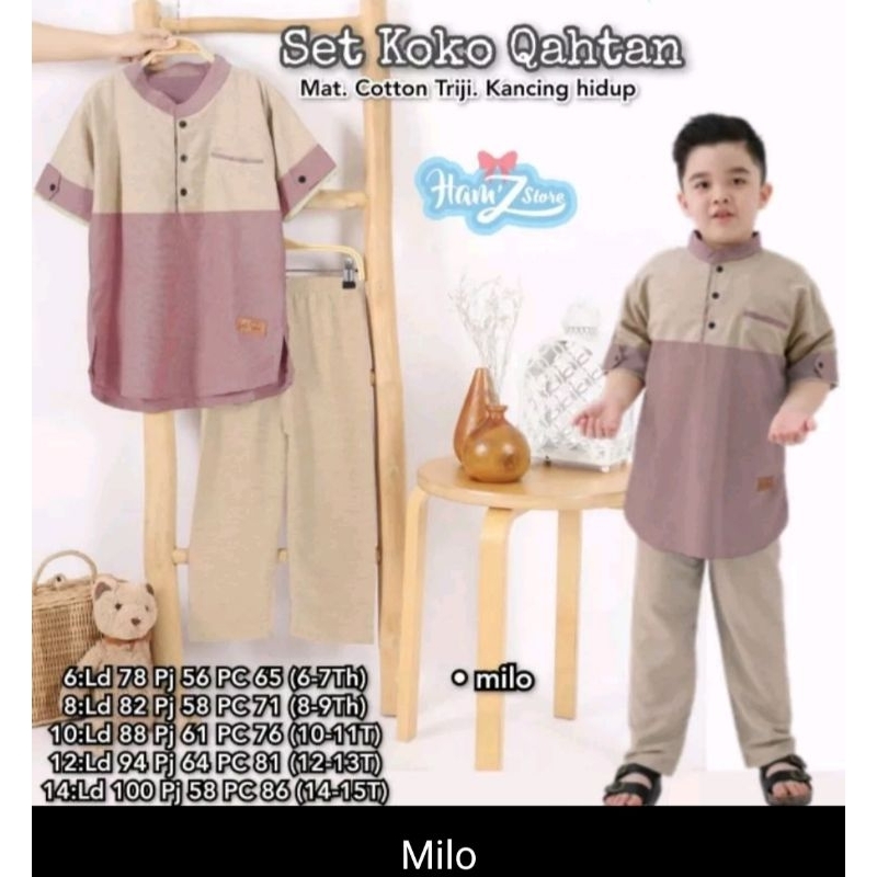 set koko qahtan by little star.set koko qahtan.set koko anak.set koko murah