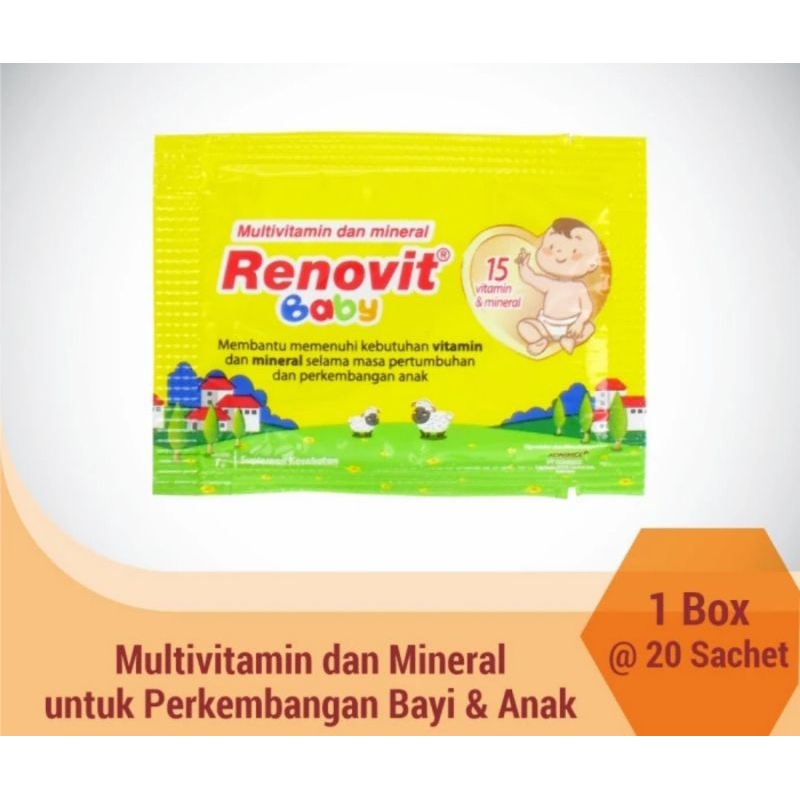 Renovit baby box isi 20sachet/suplement kesehatan untuk balita