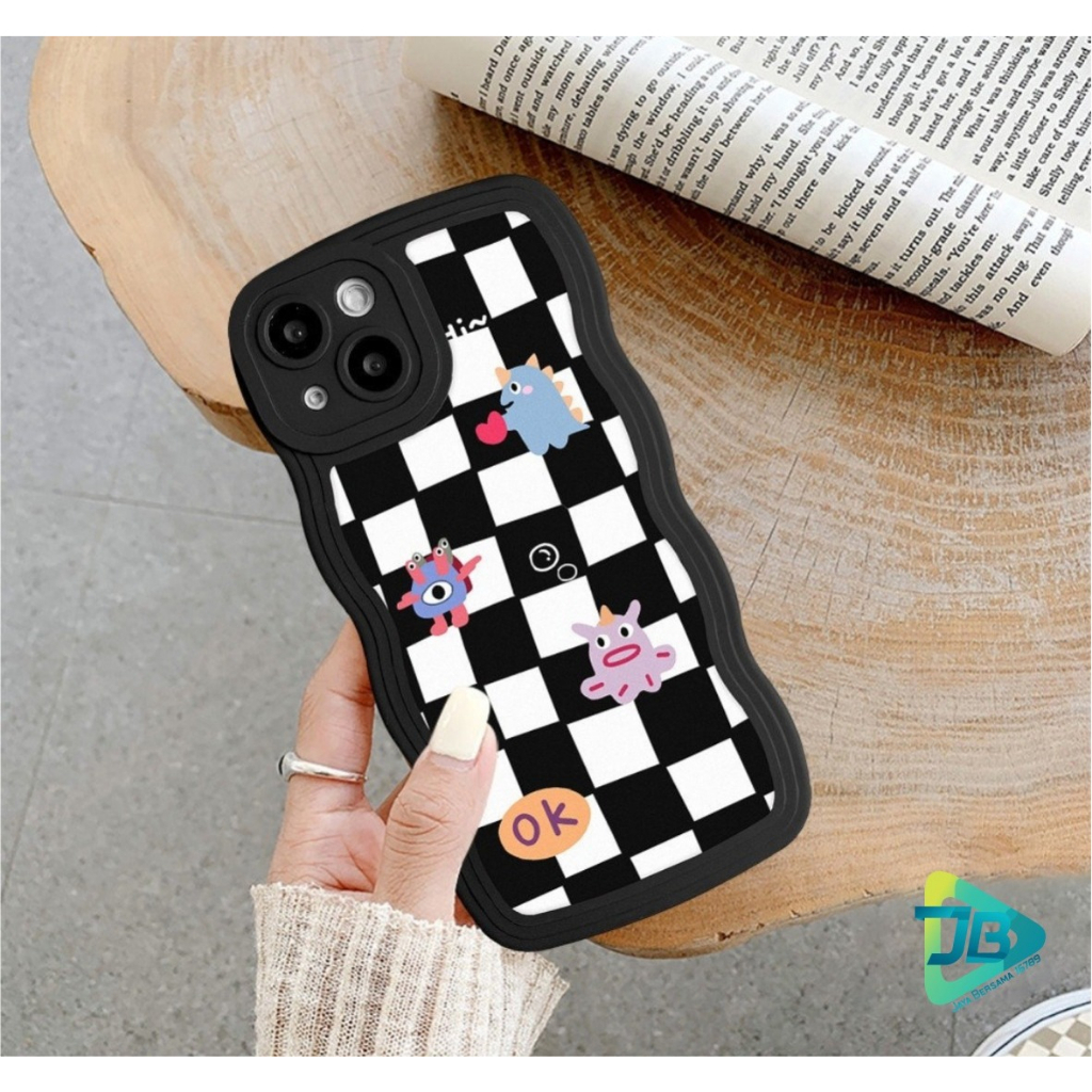 CUSTOM SOFTCASE SILIKON GELOMBANG WAVY CUSTOM DIAMOND FOR XIAOMI REDMI 4A 4X 5A A1+ 6 6A 8 8A PRO 9 9A 9C 10A 9T 10 5G 2022 10C C40 POCO X3 PRO M3 M5 NOTE 4 4X 5 5A PRIME 7 8 9 10 11 12 PRO JB8576