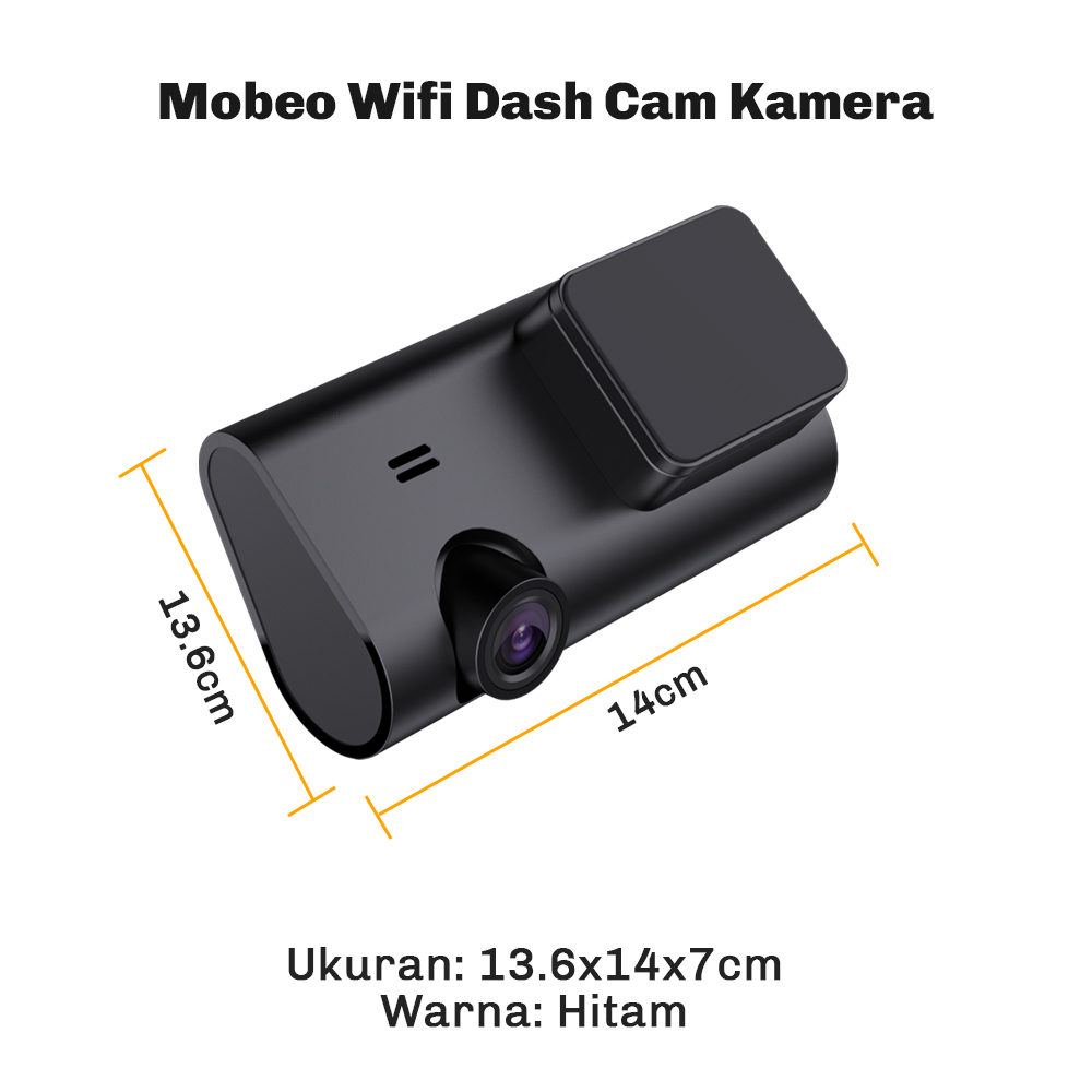 (BERGARANSI Mobeo Wifi Dash Cam MSDC02 (Front and Rear Camera)